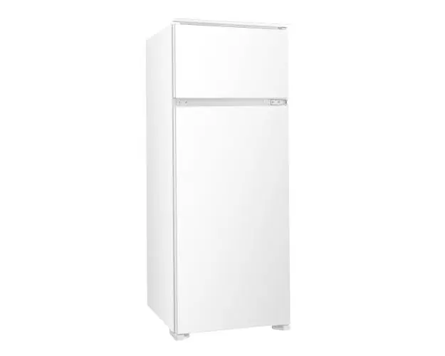 Frigider cu doua usi incorporabil Samus SDBI294E, 205 L, Clasa energetica E, Termostat reglabil, 4 rafturi sticla, H 145 cm (Alb)