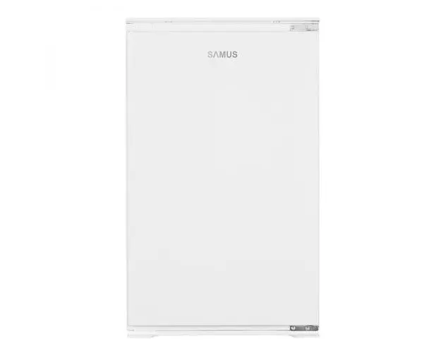 Frigider incorporabil cu o usa Samus SFBI174E, 118 L, Termostat Reglabil, Clasa energetica E, 2 rafturi, H 88 cm (Alb)