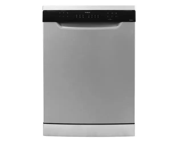 Masina de spalat vase Samus SDSB612.6, 12 seturi, 6 Programe, Latime 60 cm, Clasa energetica E, Control electronic leduri (Argintiu)