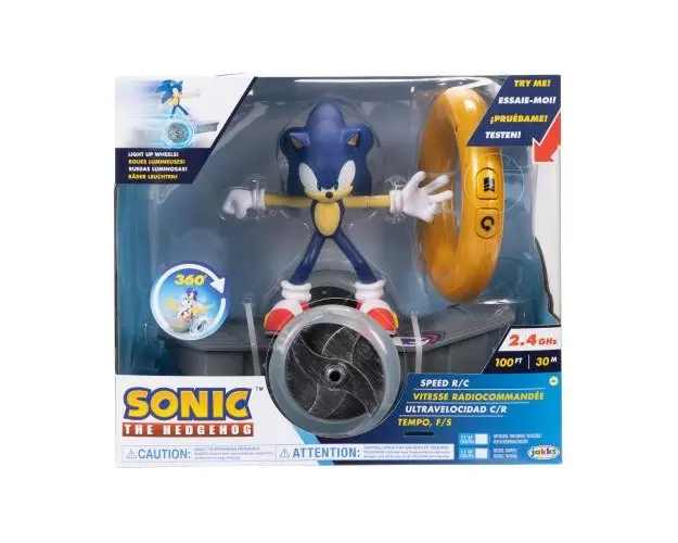 Figurina Sonic the Hedgehog cu skateboard RC