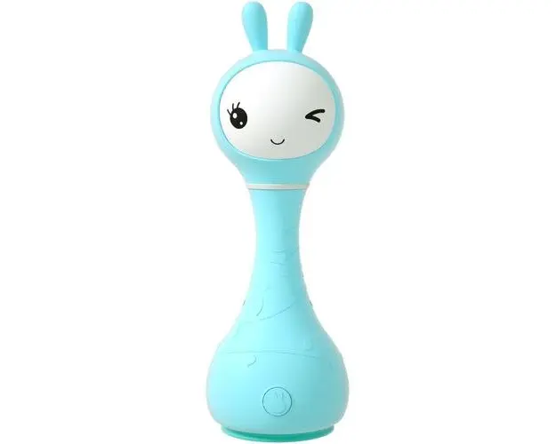 Jucarie interactiva Alilo Smarty Bunny - Iepuras, lb. romana/engleza, albastru