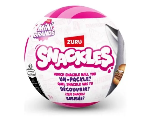 Jucarie de plus surpriza Snackles, 11.5 cm