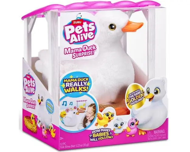 Jucarie interactiva de plus Pets Alive Rata si bobocii sai