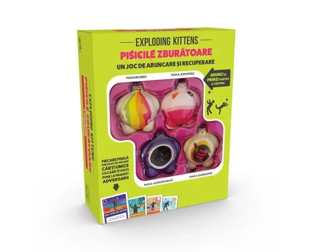 Joc Exploding Kittens - Pisicile zburatoare, lb. romana