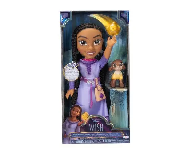 Papusa Disney Wish Asha, cu accesorii, 38 cm