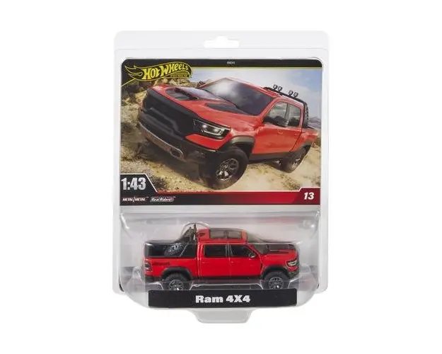 Masinuta Hot Wheels Premium Real Riders Pop Culture, Ram 4X4, 1:43