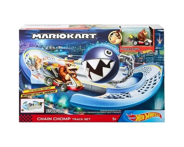 Set de joaca Hot Wheels Pista Mario Kart, Bila Distrugatoare