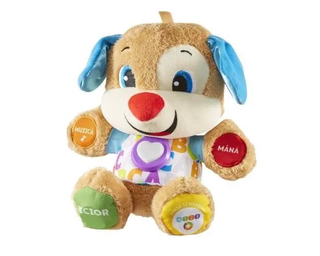 Jucarie interactiva Fisher Price, Catelusul vorbitor Smart Stages, 35 cm