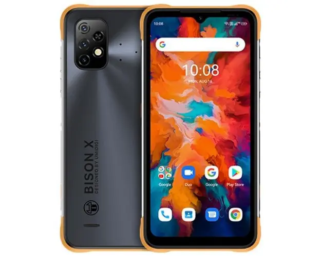 Telefon Mobil UMIDIGI Bison X10, Procesor MediaTek Helio P60 Octa-Core, IPS LCD 6.53inch, 4GB RAM, 64GB Flash, Camera Tripla 20+8+5MP, Wi-Fi, 4G, Dual Sim, Android (Negru/Galben)