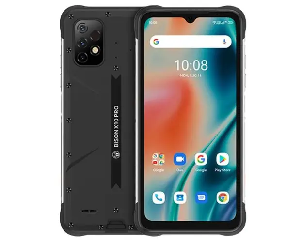 Telefon Mobil UMIDIGI Bison X10 PRO, Procesor MediaTek Helio P60 Octa-Core, IPS LCD 6.53inch, 4GB RAM, 128GB Flash, Camera Tripla 20+8+5MP, Wi-Fi, 4G, Dual Sim, Android (Negru)