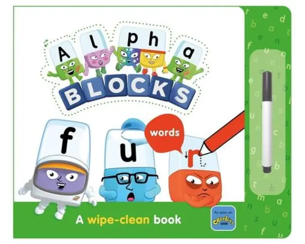 Carticica Scriu si sterg Alphablocks - Primele cuvinte