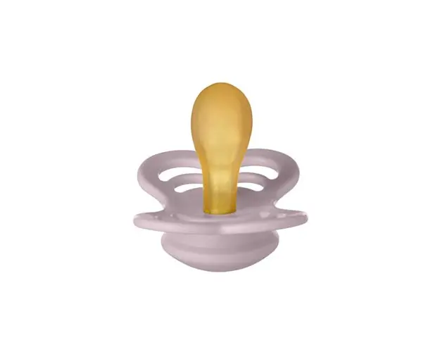 Suzeta Supreme Latex BIBS Dusky Lilac, tetina simetrica, 6 luni +