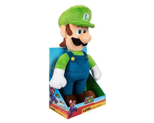 Jucarie de plus Nintendo Super Mario Luigi, 50cm