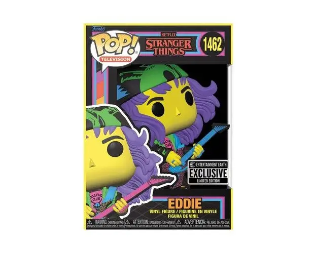 Figurina Funko Pop! Stranger Things S4 - Eddie With Guitar Blacklight