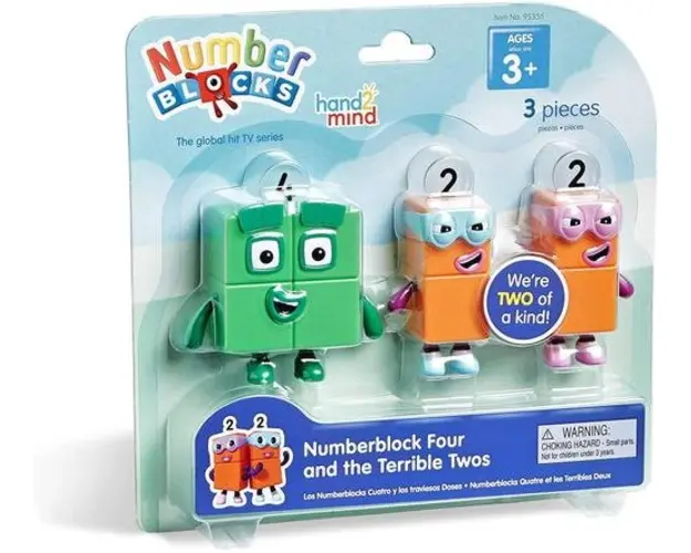 Set figurine Numberblocks - Patru & Teribilii Doi