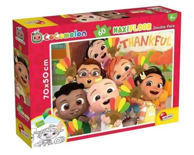 Puzzle de colorat maxi - Cocomelon si prietenii (60 piese)
