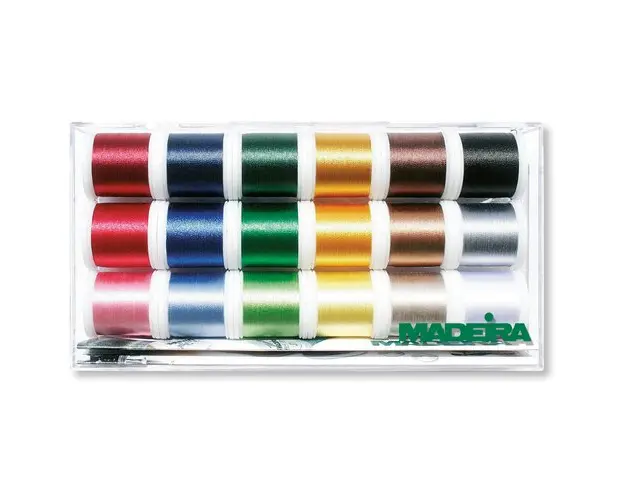 Set 18 papiote ata de brodat Rayon No.40 Madeira 8040