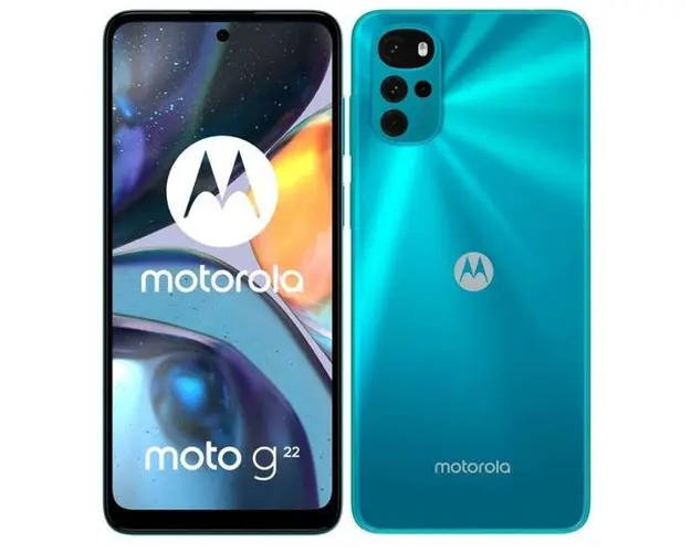 Telefon Mobil Motorola Moto G22, Procesor Mediatek MT6765V/CB Helio G37, Ecran IPS LCD 6.5inch, 4GB RAM, 64GB Flash, Camera Quad 50 + 8 + 2 + 2 MP, Wi-Fi, 4G, Dual sim, Android (Albastru)