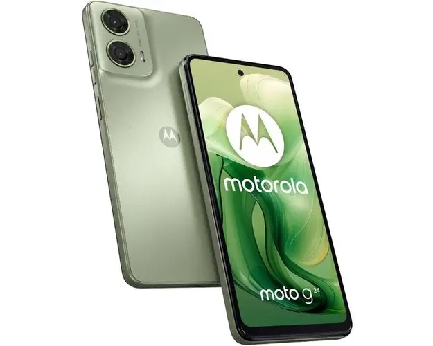 Telefon Mobil Motorola Moto G24, Procesor Octa-Core MediaTek Helio G85, LCD IPS 6.56inch, 8GB RAM, 128GB Flash, Camera Duala 50+2MP, Wi-Fi, 4G, Dual Sim, Android (Verde)