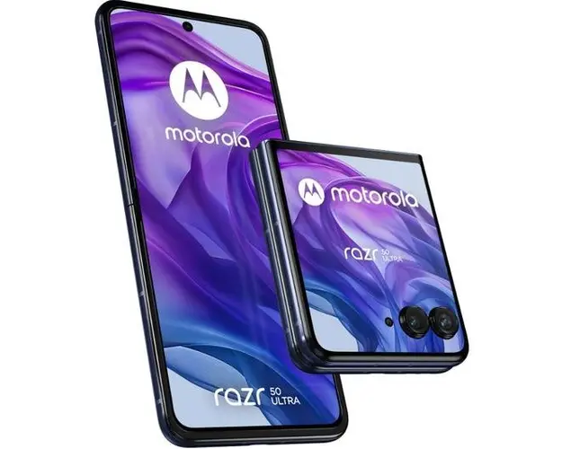 Telefon Mobil Motorola Razr 50 Ultra, Procesor Qualcomm SM8635 Snapdragon 8s Gen 3, Octa-Core, Foldable LTPO AMOLED Capacitive touchscreen 6.9inch, 12GB RAM, 512GB Flash, Camera Duala 50 + 50 MP, 5G, Wi-Fi, Dual SIM, Android (Albastru)
