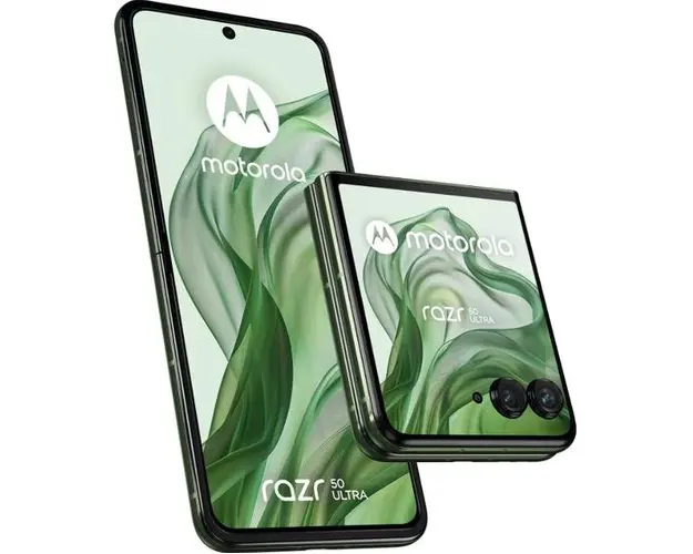 Telefon Mobil Motorola Razr 50 Ultra, Procesor Qualcomm SM8635 Snapdragon 8s Gen 3, Octa-Core, Foldable LTPO AMOLED Capacitive touchscreen 6.9inch, 12GB RAM, 512GB Flash, Camera Duala 50 + 50 MP, 5G, Wi-Fi, Dual SIM, Android (Verde)