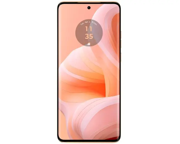 Telefon Mobil Motorola Edge 40 Neo, Procesor MediaTek Dimensity 7030, P-OLED 6.55inch, 12GB RAM, 256GB Flash, Camera Duala 50 + 13MP, Wi-Fi, 5G, Dual Sim, Android (Portocaliu)