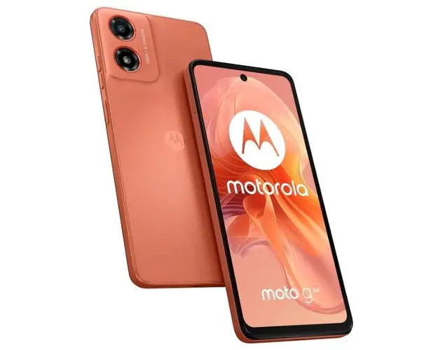 Telefon Mobil Motorola Moto G04, Procesor Unisoc T606 Octa-Core, IPS LCD touchscreen 6.56inch, 4GB RAM, 128GB Flash, Camera 16 MP, Wi-Fi, 4G, Dual Sim, Android (Portocaliu)