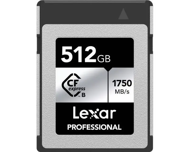 Card de memorie Lexar Professional SILVER, 512GB, CFexpress, Type B, PCI Express 3.0
