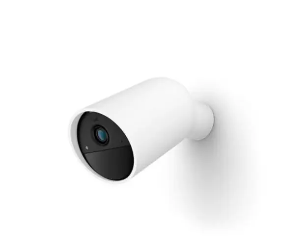 Camera supraveghere video Philips Hue Secure 8719514492936, HD 1080p, Functionare cu baterii, Alarma sonora, Wi-Fi, IP65 (Alb)