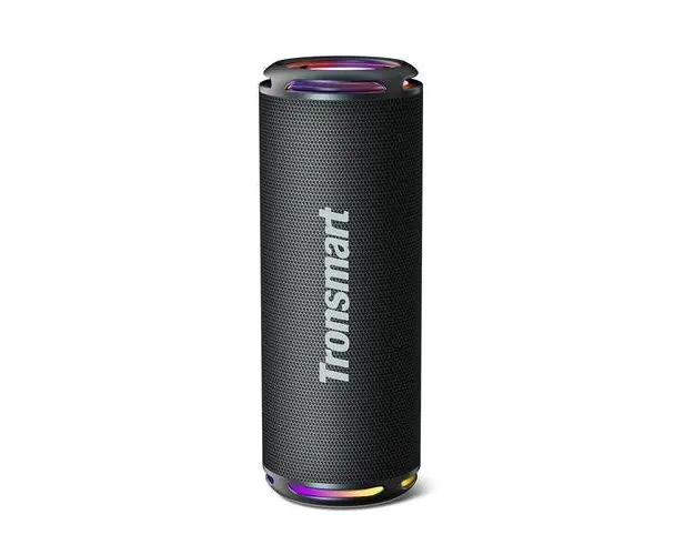 Boxa portabila Tronsmart 7 Lite, Bluetooth 5.3, Lumini curcubeu, 24 ore Autonomie, Waterproof IPX7 (Negru)