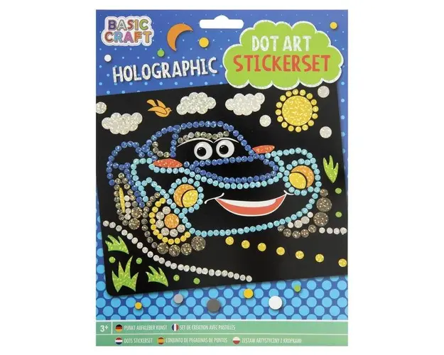 Mozaic cu autocolante Masinuta Grafix