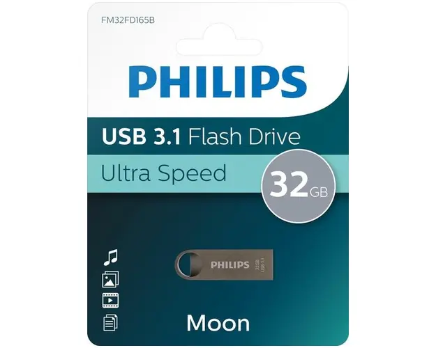 Stick USB Philips FM32FD165B/00, 32GB, USB 3.1 (Gri)