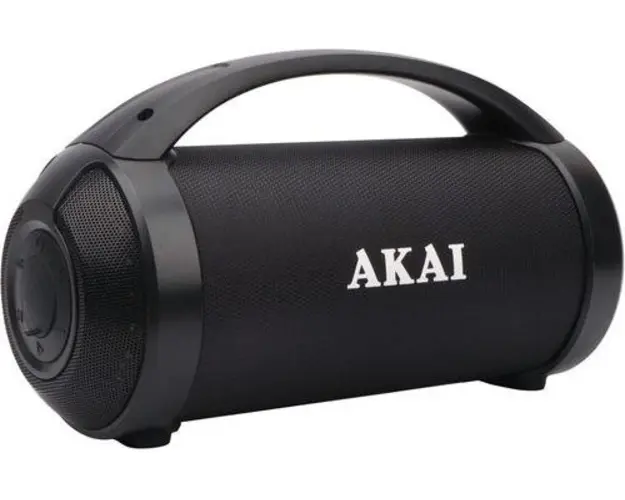 Boxa Portabila Akai ABTS-21H, Bluetooth, USB, Aux in, radio FM, lumini difuzor, functie True Wireless Stereo, indicator LED nivel baterie (Negru)