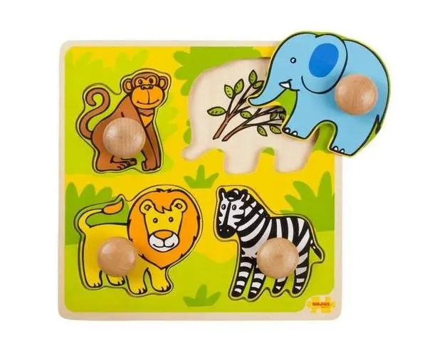 Primul meu puzzle BigJigs BJ521, Safari