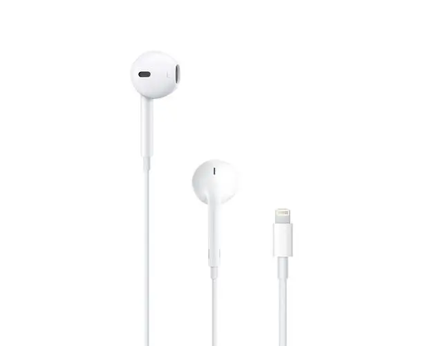 Casti Stereo In-Ear Apple EarPods MWTY3ZM/A, Lightning, Control pe fir (Alb)