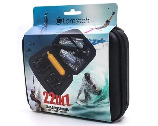 Accesorii camere video de actiune Lamtech LAM113225 22 in 1 (Negru)