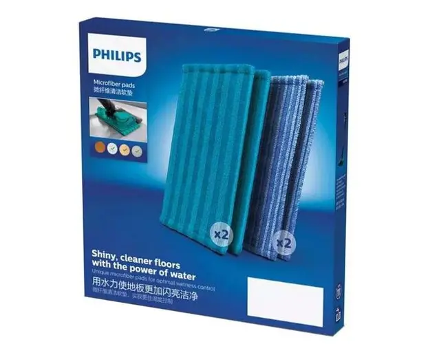 Set bureti microfibra Philips XV1700/01 pentru aspirator reincarcabil Philips, 4 buc