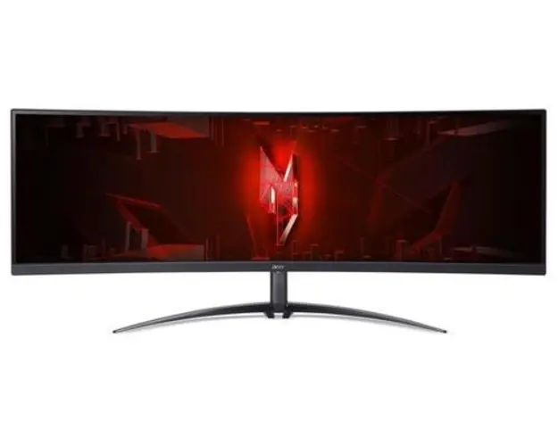 Monitor Gaming VA LED Acer Nitro 44.5inch XZ452CUVbemiiphuzx, UWQHD (5120 x 1440), HDMI, DisplayPort, Boxe, Ecran curbat, 165 Hz, 4 ms (Negru)