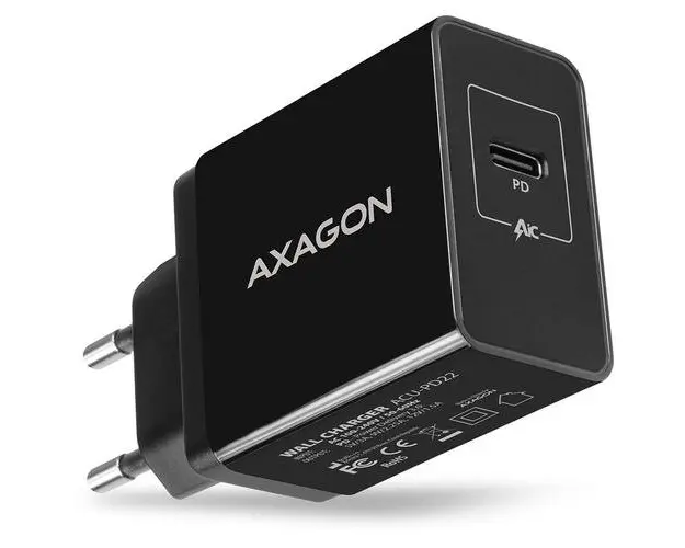 Incarcator retea Axagon ACU-PD22, 1x USB Tip-C, 22W (Negru)