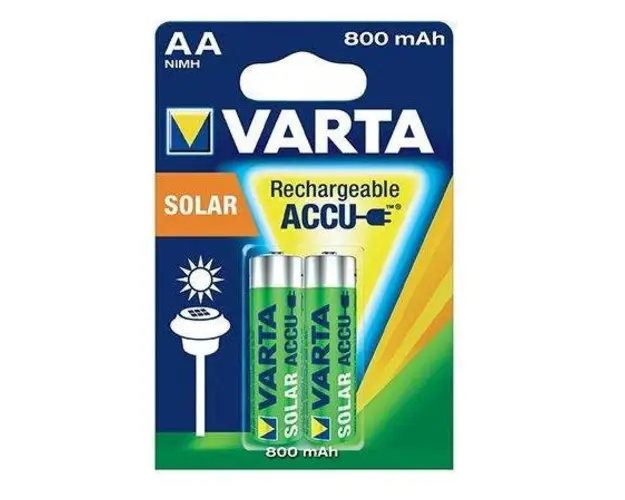 Set 2 Baterii VARTA, AA R6, NIMH, 800mAh, SOLAR 