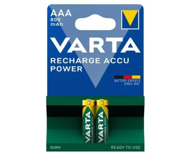 Acumulatori Varta A0115411, AAA R3 800mAh, B2 (10/50), 2 Buc 