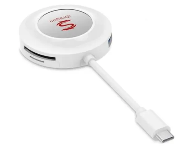 Adaptor HDMI iUni iDragon 505621, USB C Dock, compatibil cu Samsung Galaxy S8 (Alb)