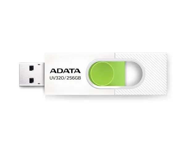 Stick USB ADATA UV320, 256GB, USB 3.1 (Alb/Verde)