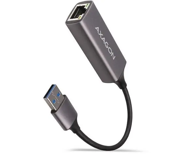 Adaptor AXAGON ADE-TR, USB 3.2 Gen 1 tip USB-A, Gigabit Ethernet (Gri)