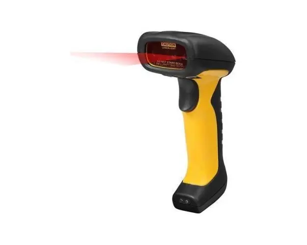 Cititor coduri de bare Adesso NuScan 4100B, bluetooth, CCD, antimicrobial, rezistent la apa, incarcator (Galben/Negru)