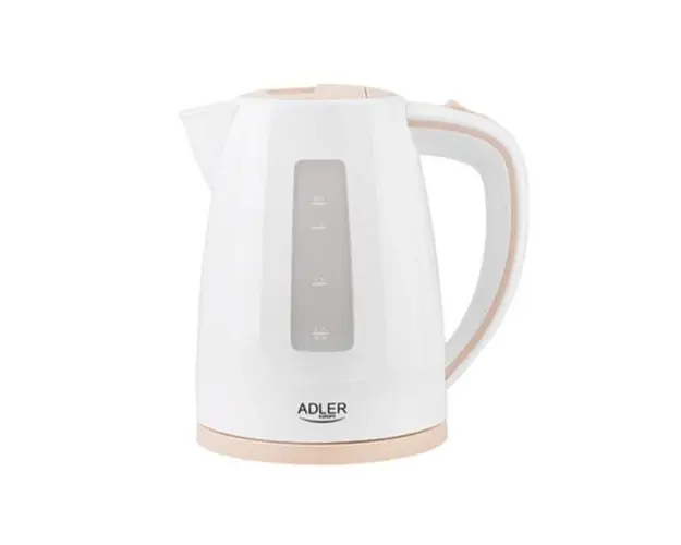 Fierbator de apa Adler AD 1264, 2200 W, 1.7 L (Alb/Crem)