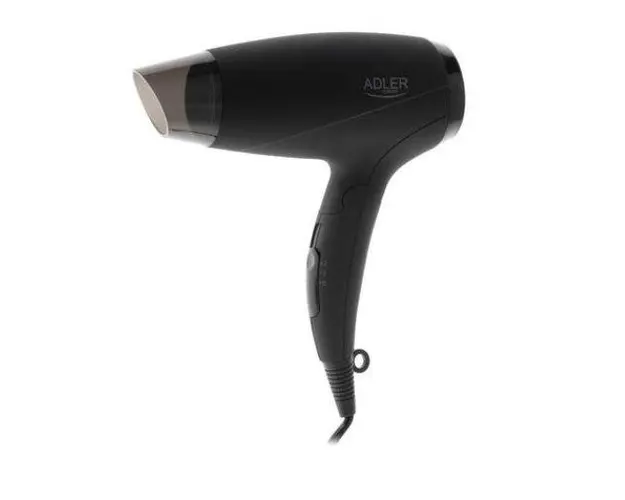 Uscator de par Adler AD 2266, 1400 W, 2 Nivele de temperatura, 2 Trepte de viteza (Negru) 
