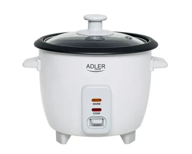 Aparat de gatit orez Adler AD 6418, 300 W, 0.6 l (Alb)