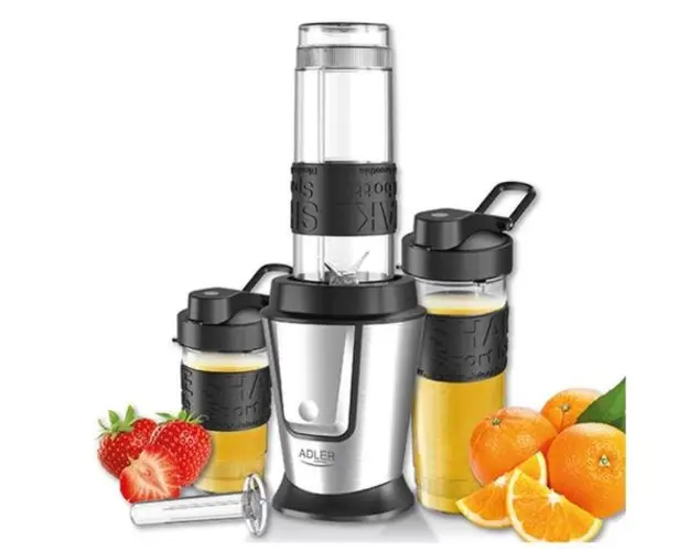 Blender Adler AD 4081, 800 W, 0.57 L (Negru/Argintiu) 