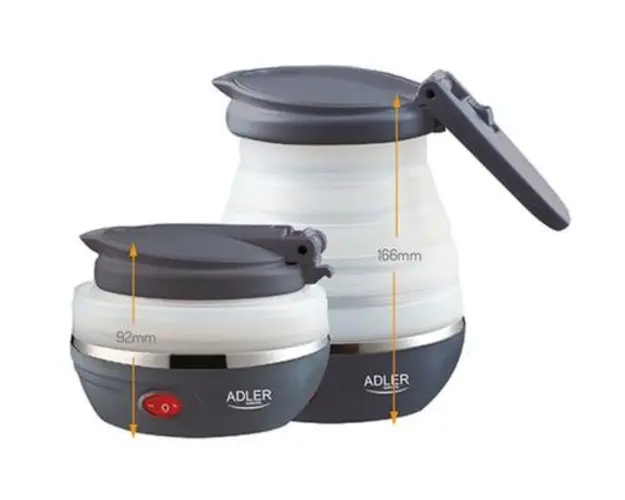 Firebator apa Adler AD 1279, 750 W, 0.6 L, Silicon (Alb/Negru)